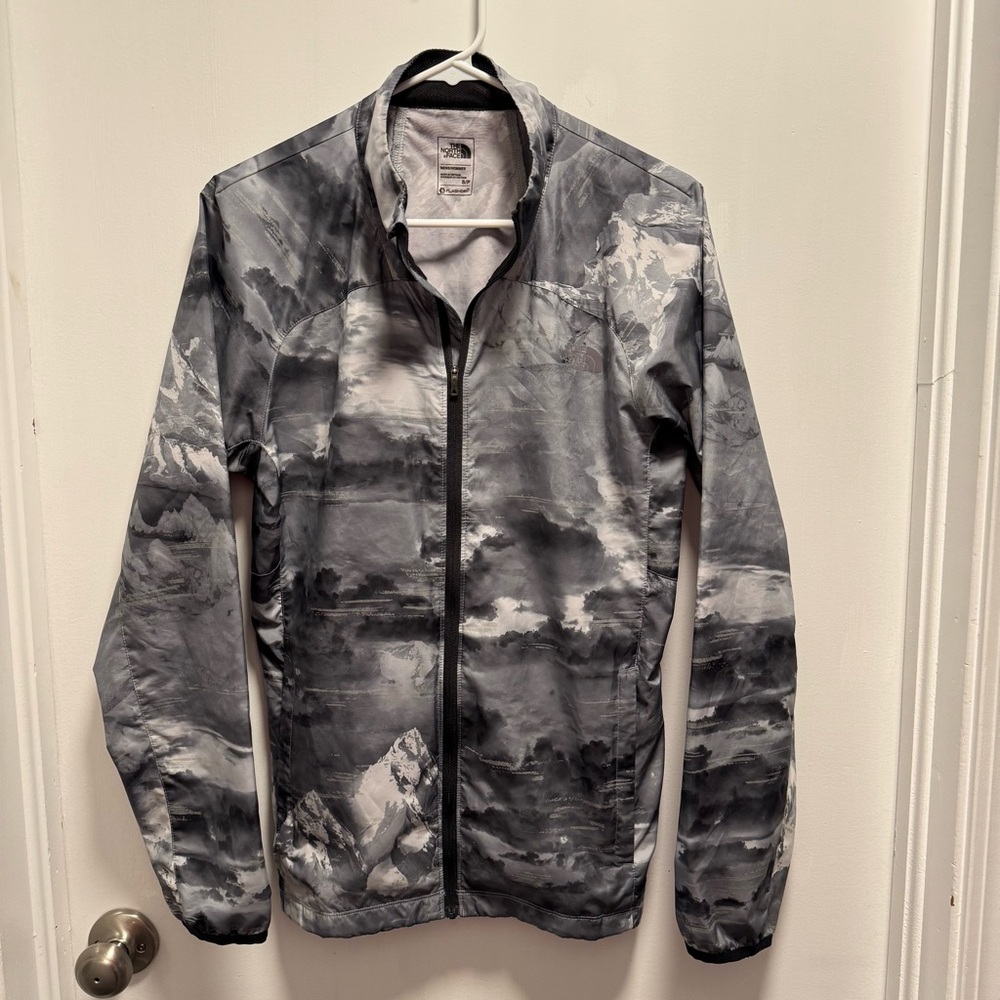 The North Face Ambition Windbreaker Jacket Flashdry Grey Mountain Mens Size S
